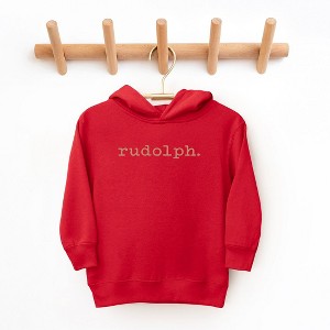 The Juniper Shop Rudolph Puff Print Toddler Graphic Hoodie - 1 of 3