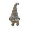 Northlight Sitting Plush Faux Fur Gnome Christmas Figure - 17" - Gray and Beige - 4 of 4