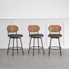 Spruce&Spring Swivel Counter Bar Stool with Metal Legs - 2 of 4