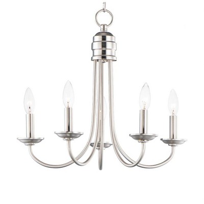 Maxim Lighting Logan 5 - Light Chandelier in  Satin Nickel