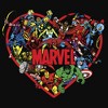Juniors Womens Marvel Hero Heart Racerback Tank Top - 2 of 4