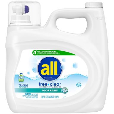 All Ultra Free Clear Odor Relief HE Liquid Laundry Detergent