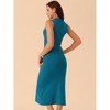 Seta T Women's Sleeveless Ribbed Knit Midi Sweater Dress - 4 of 4