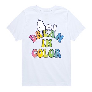 Boys' - Peanuts - Dream In Color Short Sleeve Graphic T-Shirt - 1 of 4