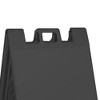 Plasticade Signicade Folding Portable Plastic A Frame Sidewalk Store Sign Stand for Sales, Events, Parking, and More, Black (4 Pack) - 3 of 3