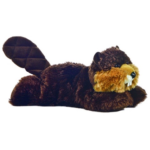 Aurora Mini Flopsie 8 Builder Beaver Brown Stuffed Animal : Target