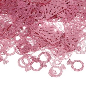Unique Bargains Plastic Metallic Foil Rings Sequin Sprinkles Texture Waterproof Confetti 30g - 1 of 4