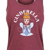 Women's - Disney Princess - Cinderella Kiss Graphic Racerback Tank - 2 of 4