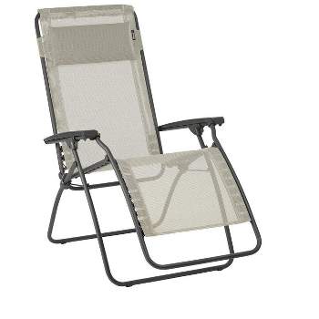 Lafuma R-Clip Batyline Iso Relaxation Patio and Poolside Zero Gravity Outdoor Lounge Recliner, Seigle