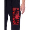 DC Comics Men's The Batman Movie Logo Adult Loungewear Pajama Pants Black - 3 of 3