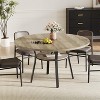 Dining Table for 4,47''Kitchen Table,Round Dining Table with Storage Shelf for Dining Room(Table Only) - 2 of 4