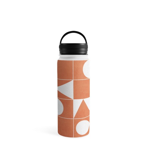 Folk Botanical Print - Neutral Stainless Steel Wide Mouth Water Bottle