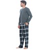 Ashford & Brooks Men’s Long-Sleeve Top Flannel Pants Pajama Sleepwear Set - 2 of 4
