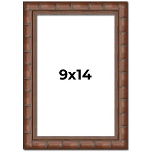 PosterPalooza | 9x14 Modern Bamboo Picture Frame, UV Acrylic, 5 Finishes - 1 of 4