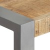 vidaXL Dining Table 27.6"x27.6"x29.5" Solid Rough Mango Wood - 3 of 4