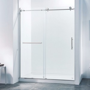 NicBex Shower Door Semi-Frame Single Sliding Shower Doors with 5/16" (8mm) Thick SGCC Clear Tempered Glass and 304 Stainless Steel - 1 of 4