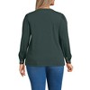 Lands' End Women's Lightweight Jersey Long Sleeve Button Front Pintuck Top - 2 of 4