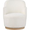 Meridian Furniture,Clarita Chenille Fabric Swivel Accent Chair - 3 of 4