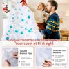 SUGIFT 6ft White Artificial PVC Christmas Tree Premium Hinged Spruce Xmas Tree W/1000 Branch Tips - 4 of 4