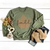 Simply Sage Market Women's Graphic Sweatshirt Cursive Fall Leaf - 2 of 2