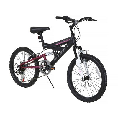 black and pink mountain bike