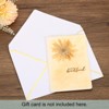 Unique Bargains Office Invitations Graduation Parties Card Gold Border V Flap Envelopes White - 4 of 4