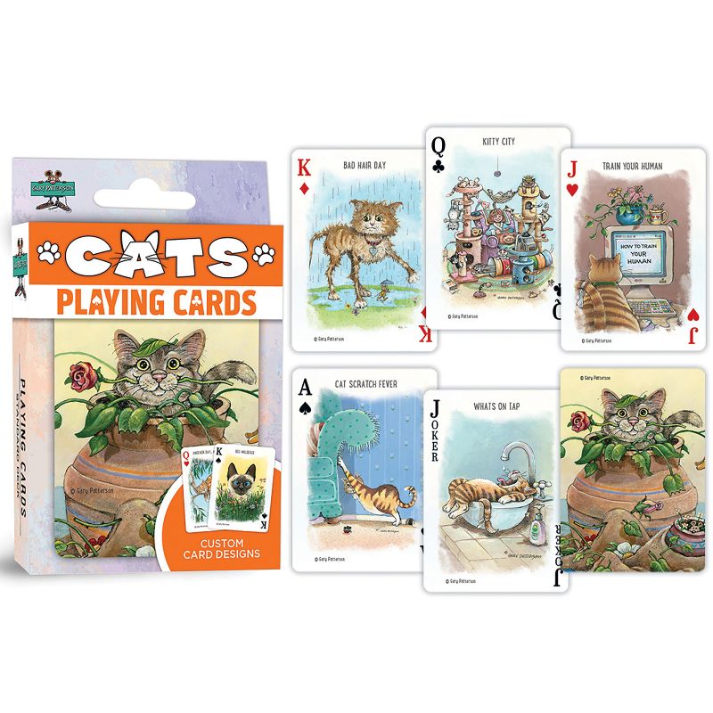 MasterPieces Officially Licensed Cats Playing Cards - 54 Card Deck for Adults, 4 of 6
