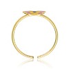 Guili 14K Gold Plated Adjustable Ring with Red, Yellow & Black Enamel Butterfly, a Fun & Colorful Jewelry Piece for Kids to Wear & Enjoy - 2 of 2