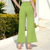 Anna-Kaci Women's High Waist Drawstring Long Pants Relaxed Loose Pants with Pockets - 3 of 4