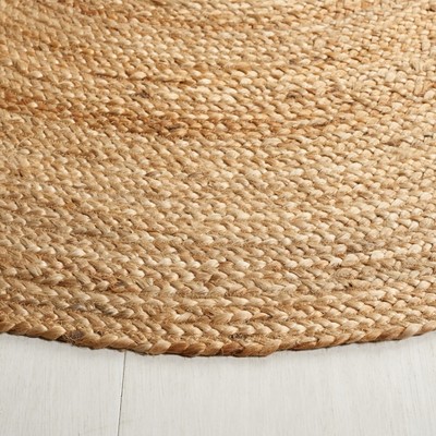Natural Oval Handmade Braided Jute Area Rug 6' x 9'