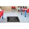 Ashley Productions® The Original Fun Mat™, Welcome Mat, 15.5" x 23.5", Dream, Believe, Achieve, Black with White Dots - 3 of 4