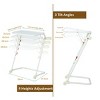 Adjustable Folding TV Tray With Cup Holder 20.87"W x 14.76"D x 27.76"H - 3 of 4