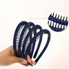 Unique Bargains Women's Teeth Comb Headband 4 Pcs - 4 of 4