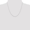 Black Bow Jewelry 0.8mm 10k White Gold Diamond Cut Cable Chain Necklace - 2 of 4
