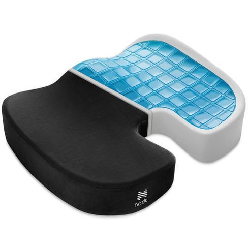 Node Gel-enhanced Memory Foam Seat Cushion, Black Velour Ergonomic