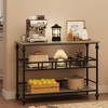 Console Table, 3-Tier Sofa Tables Narrow Entryway Table with Storage - 4 of 4