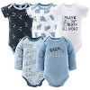 The Peanutshell Blue Elephant 30-Piece Newborn Baby Layette Gift Set in White/Blue, 0-3 Months - 2 of 4