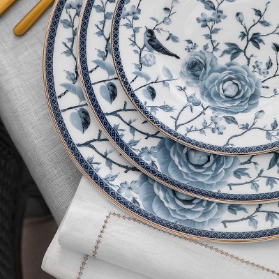 Togas Fiore White/Blue Plate