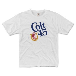 Adult Colt 45 Malt Liquor White Logo T-Shirt - 1 of 3