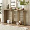 60" Modern Console Table with Arched Base and Lower Shelf for Entryway,Hallway,Living Room,Foyer-Baofuwish - 2 of 4