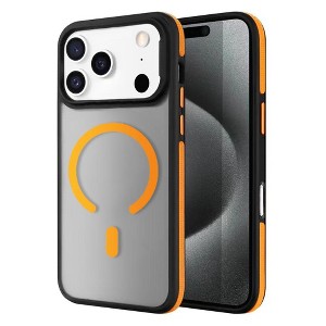 Entronix [Magnetic] Case Compatible with iPhone 17 Pro Max - Translucent Matte Back w/ Rugged Edges - 1 of 4