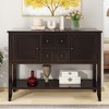 LOVMOR Cambridge Series Ample Storage Vintage Console Table with Four Small Drawers and Bottom Shelf for Living Rooms, Entrances and Kitchens - image 2 of 4