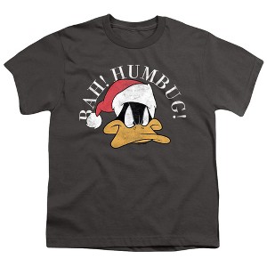 Boys' Looney Tunes Daffy Duck Head Bah Humbug T-Shirt - 1 of 4
