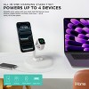 iHome 4-in-1 Magnetic Charging Stand, 15W Wireless Charger for iPhone, Apple Watch & AirPods - 2 of 4
