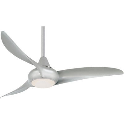 44" Minka Aire Light Wave Silver LED Modern Ceiling Fan with Remote