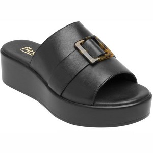 Flexi Women's Leather Slide Platform Sandals, Buckle - 1 of 3