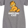 Girls' - Garfield - Never Trust Smiling Cat Graphic Short Sleeve Fleece Dress - 2 of 4