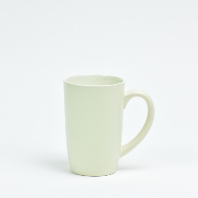 Omniware Cream Stoneware 18 Ounce Tall Matte Mug, Set of 4