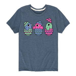 Boys' - Instant Message - Chicks In Eggs Short Sleeve Graphic T-Shirt - 1 of 4
