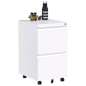 AOBABO Multi-Drawer Mobile Metal File Organizer Cabinet with Lock & Wheels, Fully Assembled - 1 of 4